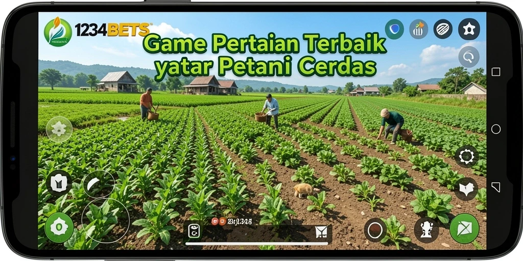 Screenshot menampilkan gameplay menarik di lahan pertanian virtual.