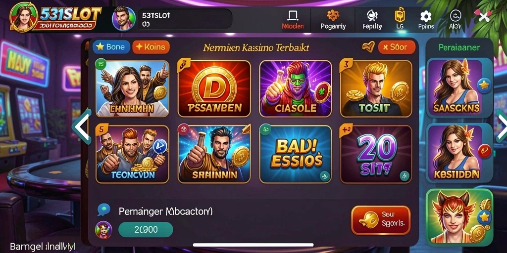 Tampilan gameplay yang menakjubkan dari 531SLOT, penuh warna dan keseruan.