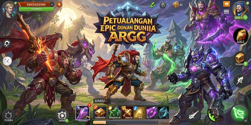 Gameplay seru dengan pertarungan epik di dunia ARPG.