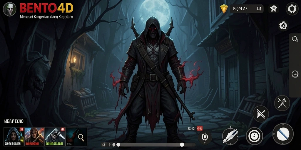 Gameplay BENTO4D menunjukkan momen-momen menakutkan yang mendebarkan.