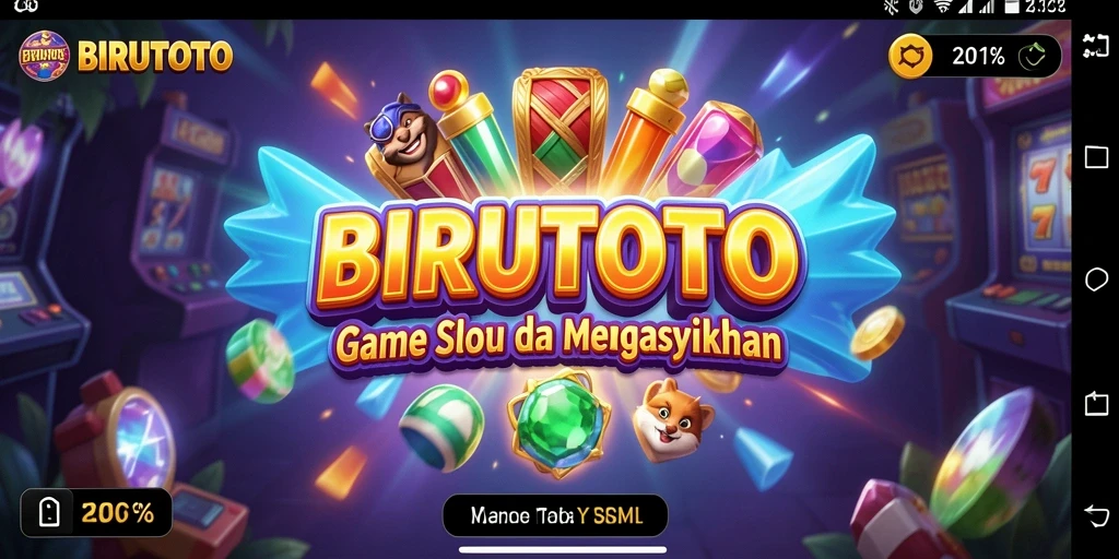 Screenshot gameplay BIRUTOTO dengan tampilan slot yang menarik.