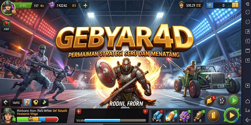 Tampilan gameplay GEBYAR4D yang mendebarkan dan strategi mendalam.