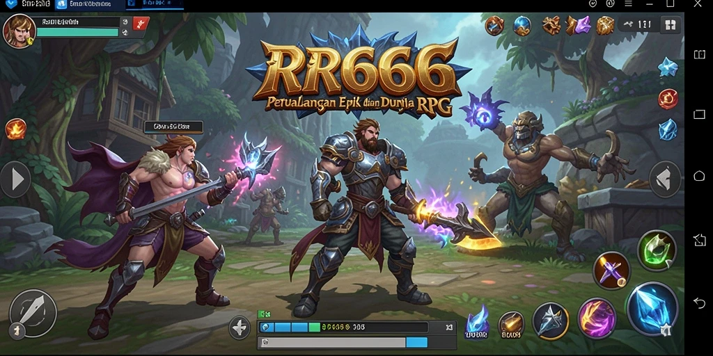 Tampilan gameplay yang menarik dengan pertarungan epik dalam RR666.