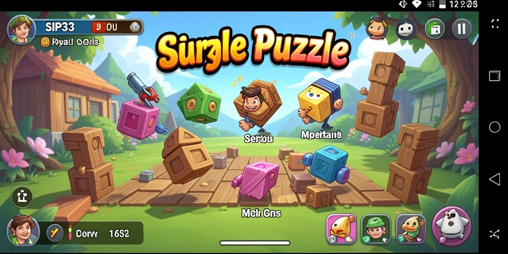 Tampilan gameplay SIP33 menantang dan penuh warna.