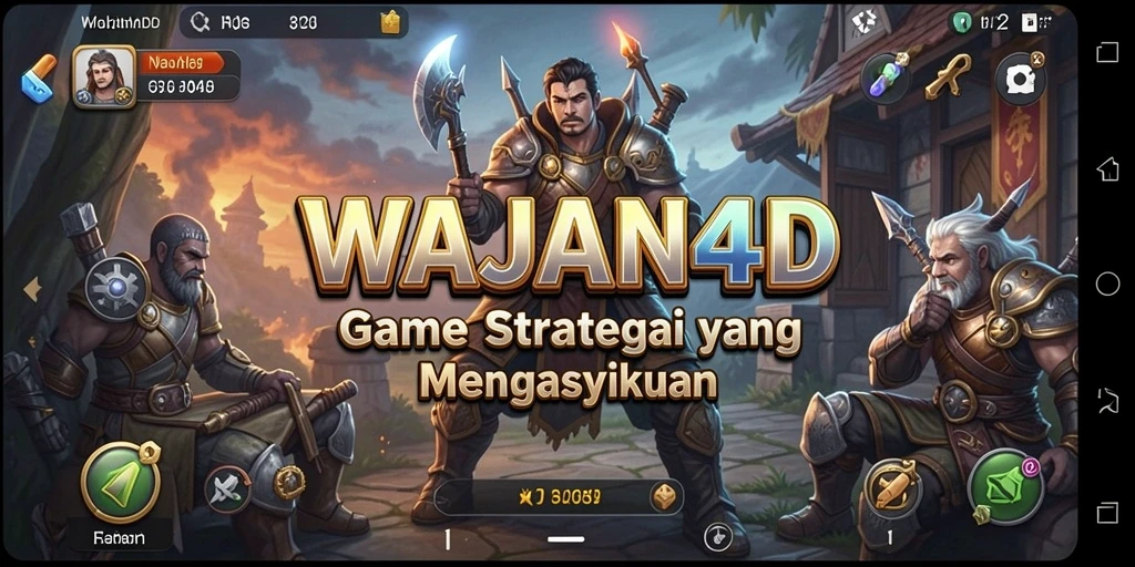 Tampilan gameplay menarik dari WAJAN4D saat membangun kerajaan.